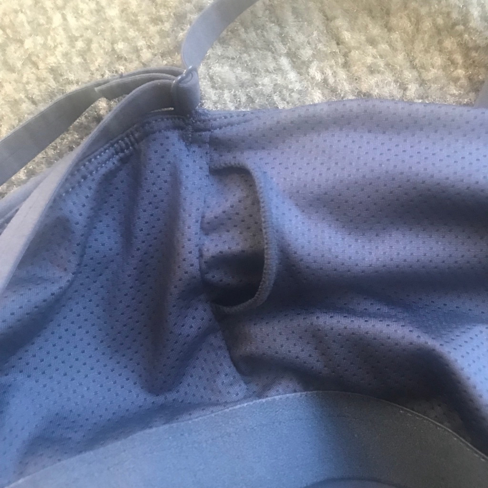 EUC Senita Athletics Skin Adjustable Crop Top - Light Navy | Size Small - Picture 4 of 7